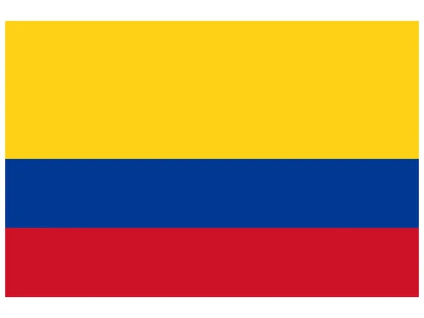 Illustrazione vettoriale della bandiera di Colombia — Vettoriale Stock