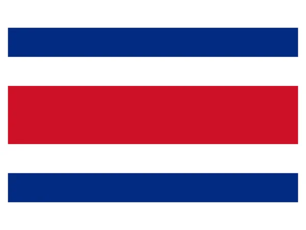 Ilustração vetorial da bandeira da Costa Rica —  Vetores de Stock