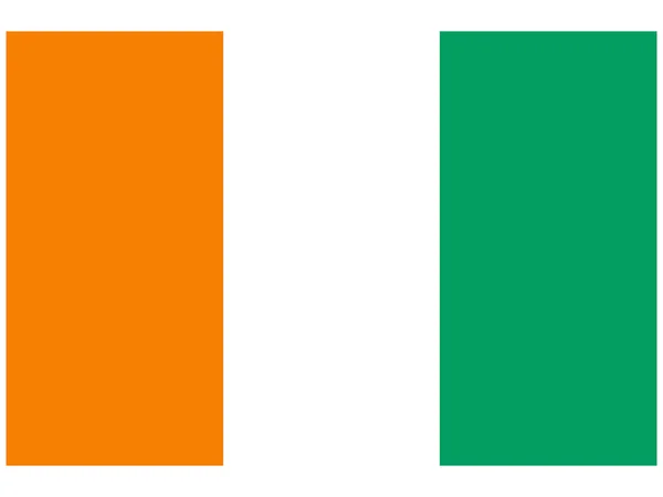 Vectorillustratie van de vlag van cote d ivoire — Stockvector