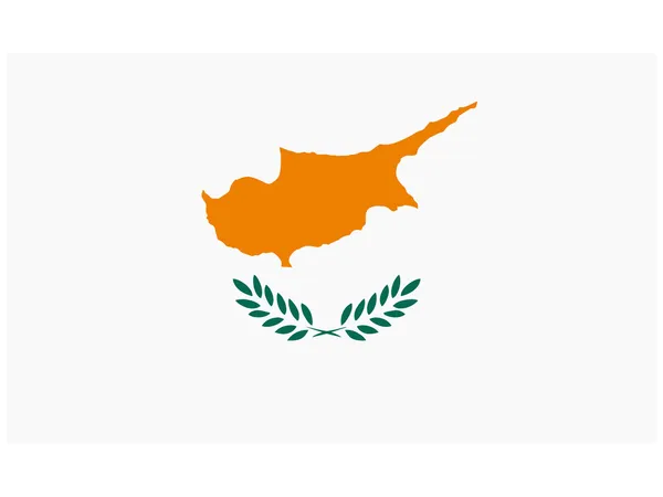Ilustração vetorial da bandeira de Chipre — Vetor de Stock