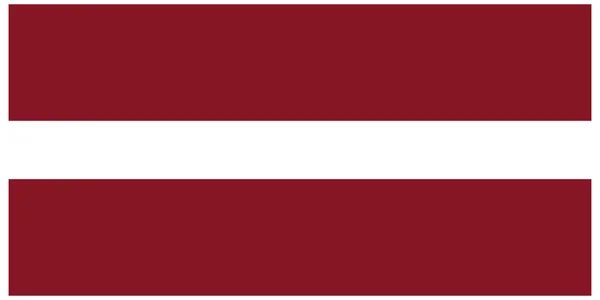 Vektorillustration der Flagge Lettlands — Stockvektor