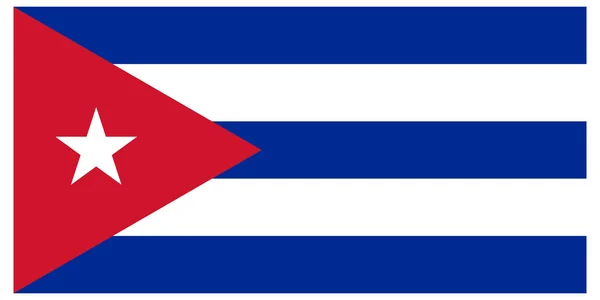 Ilustrație vectorială a drapelului Cubei — Vector de stoc