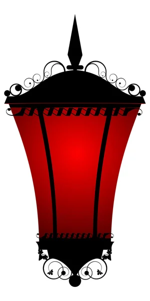 Linterna roja — Archivo Imágenes Vectoriales