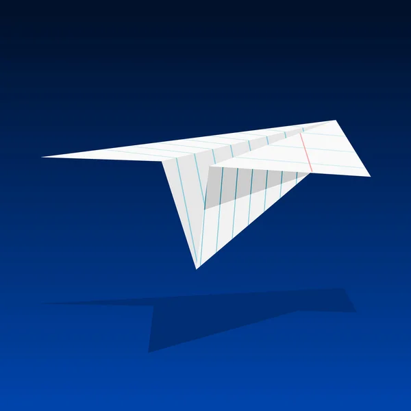 Avião de papel — Vetor de Stock