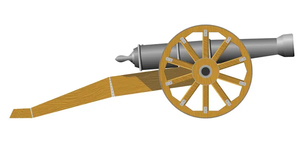 Eine alte Kanone. EPS10 — Stockvektor
