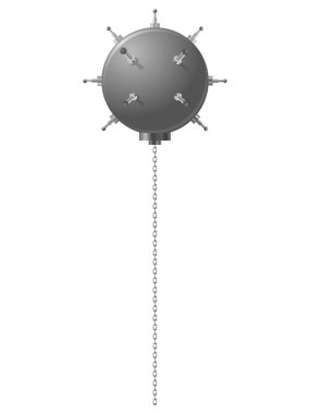 Naval mine. EPS10 clipart