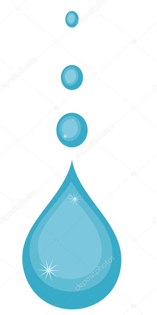 Vector illustration of water drops