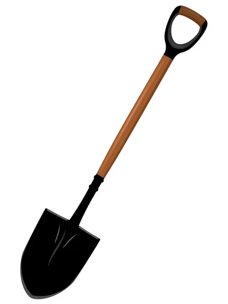 Illustration of a shovel — Stock Vector