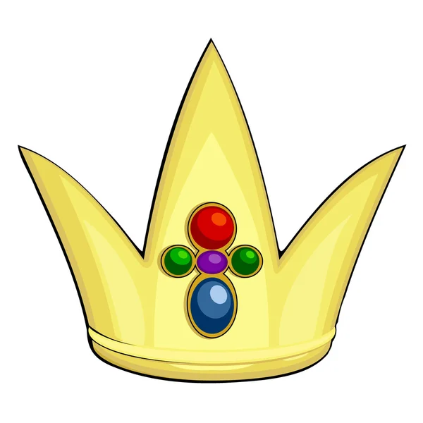 Tecknad illustration av den kungliga kronan — Stock vektor
