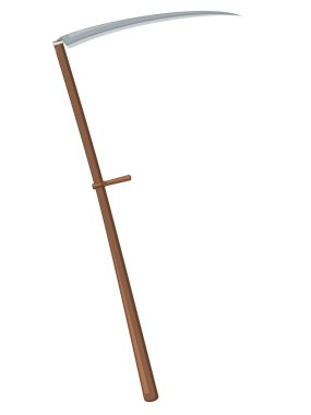 Illustration of scythes clipart