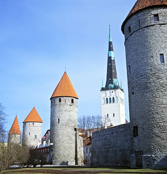 Towers Square, Tallinn, Estónia Imagens De Bancos De Imagens