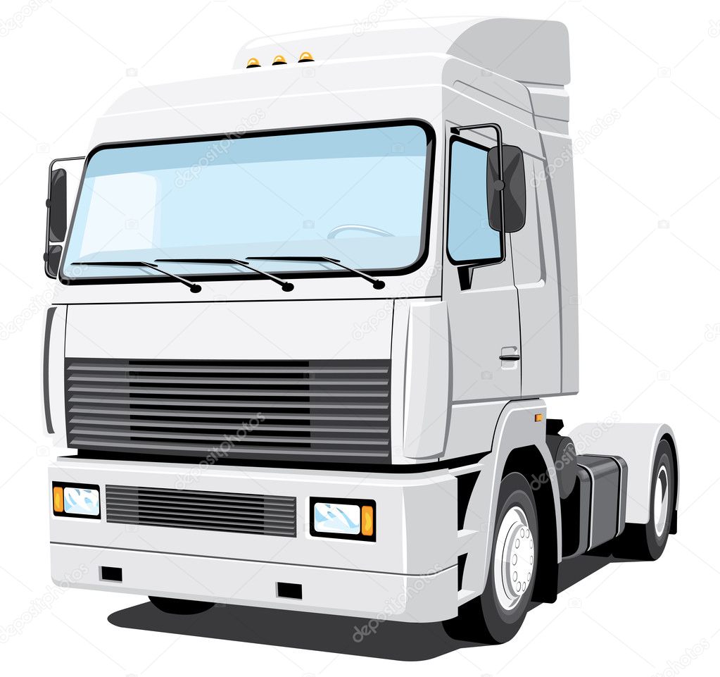 White truck \u2014 Stock Vector \u00a9 Alexey71 8076581