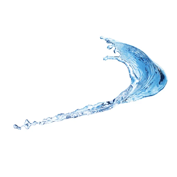 白で隔離された水のスプラッシュ — ストック写真