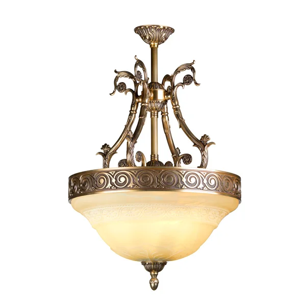 Vintage lampadario isolato su bianco — Foto Stock