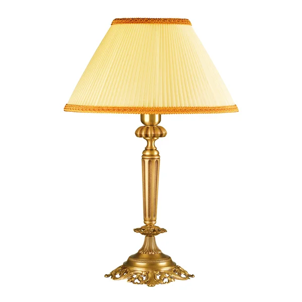 Lámpara de mesa Vintage aislada en blanco — Foto de Stock