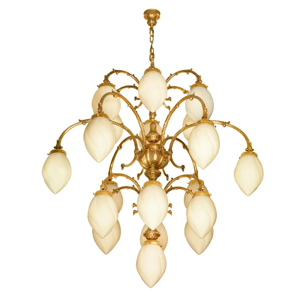 Vintage chandelier isolated on white — Stock Photo, Image