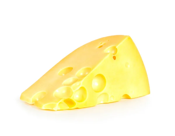 Piece of cheese isolated on a white background — Stock Photo, Image