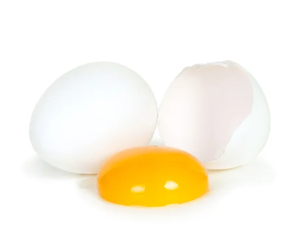 Çizgi film yumurta görünüm yukarıya kapatmak — Stok fotoğraf