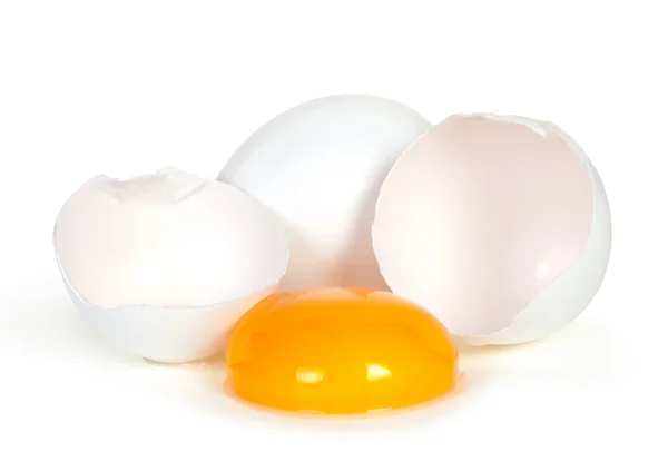 Çizgi film yumurta görünüm yukarıya kapatmak — Stok fotoğraf