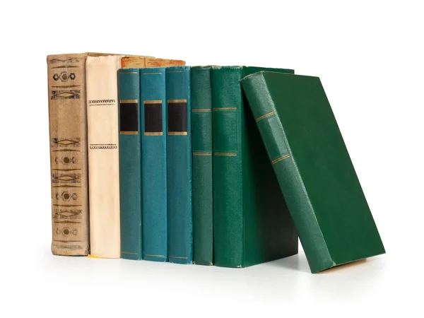 Libros antiguos en fila , —  Fotos de Stock