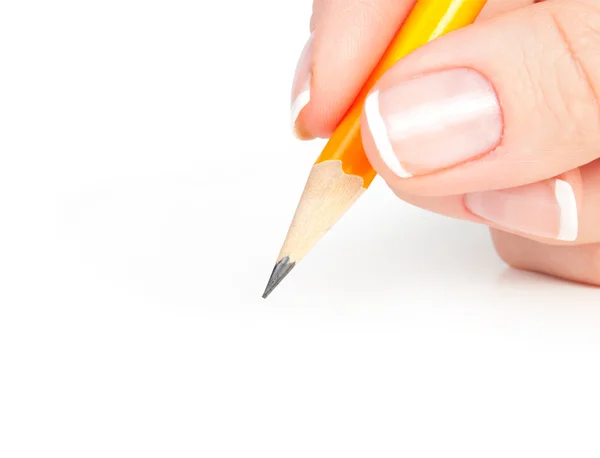Penna i hand Stockbild