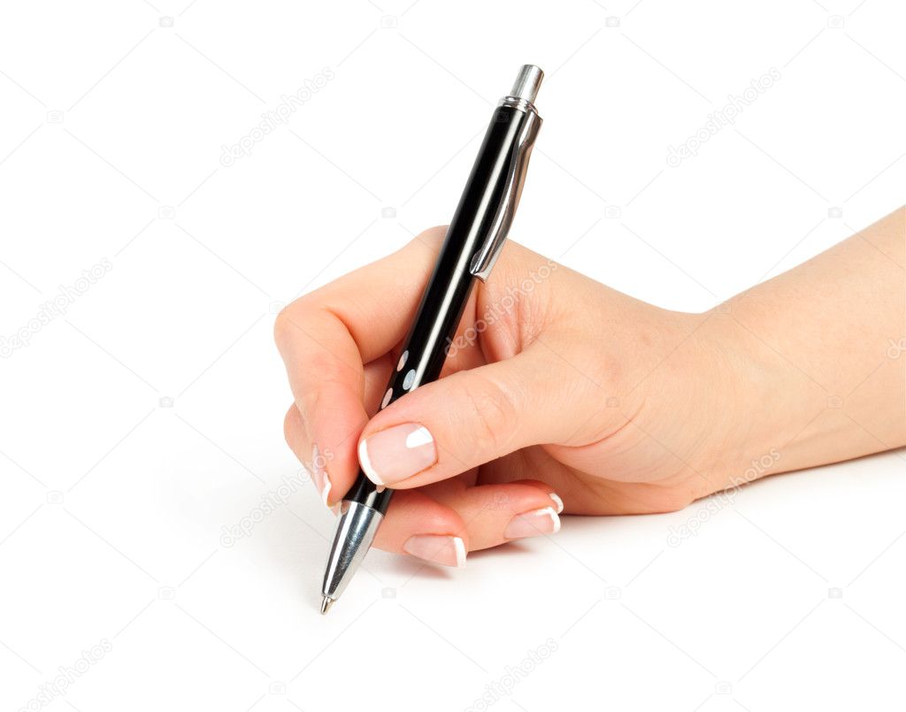 Hand With Pen — Stock Photo © Urfingus 10063329