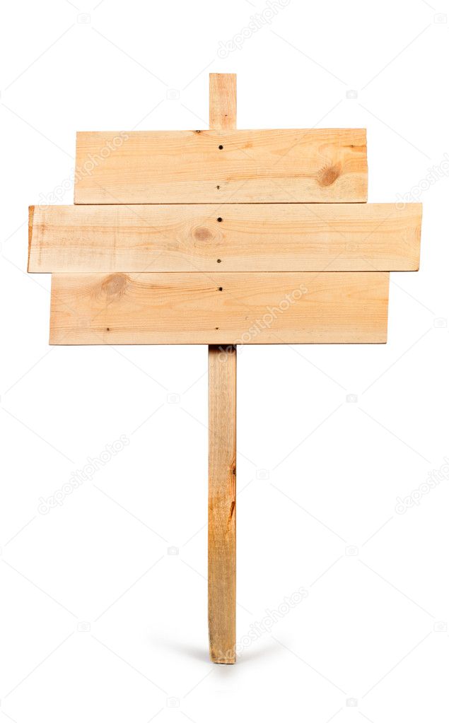 Wood sign board