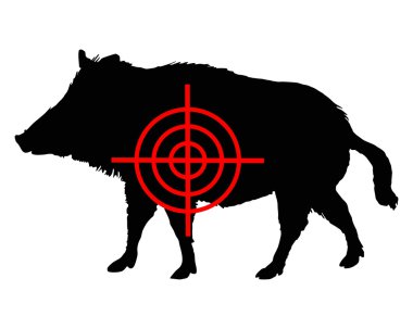 Boar crosslines clipart