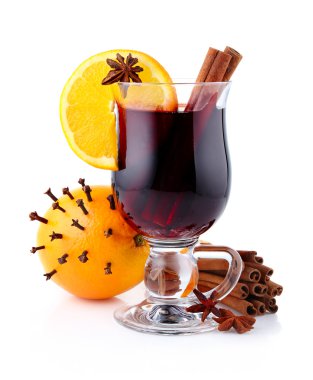 baharat beyaz izole mulled şarap