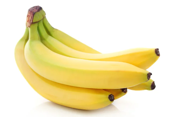 Ramo de frutas de plátano maduras aisladas — Foto de Stock