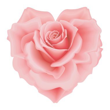 Rose heart clipart