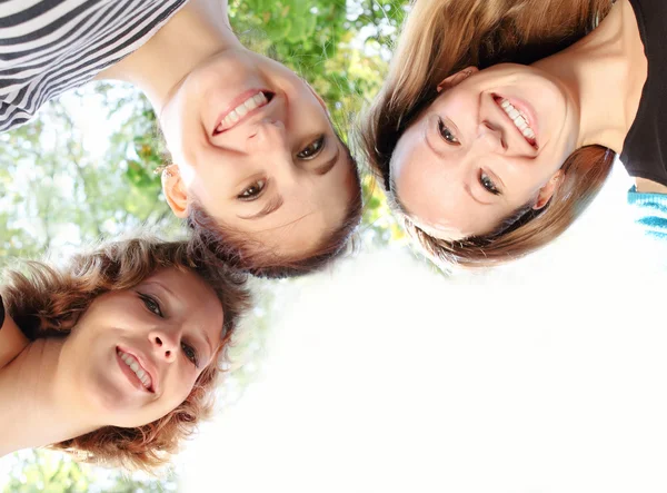 Young happy smiling friends — Stock Photo, Image