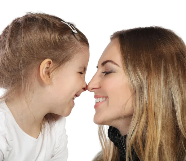 Portrait of the mother and her daughter — Stock Photo, Image
