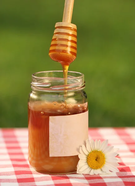 Банку меду — стокове фото