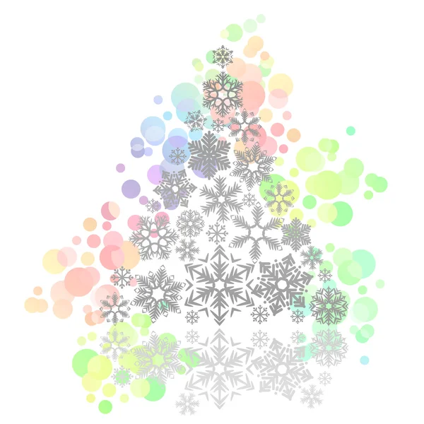 花哨的圣诞树 — 图库矢量图片