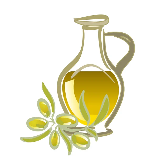 橄榄油 — 图库矢量图片
