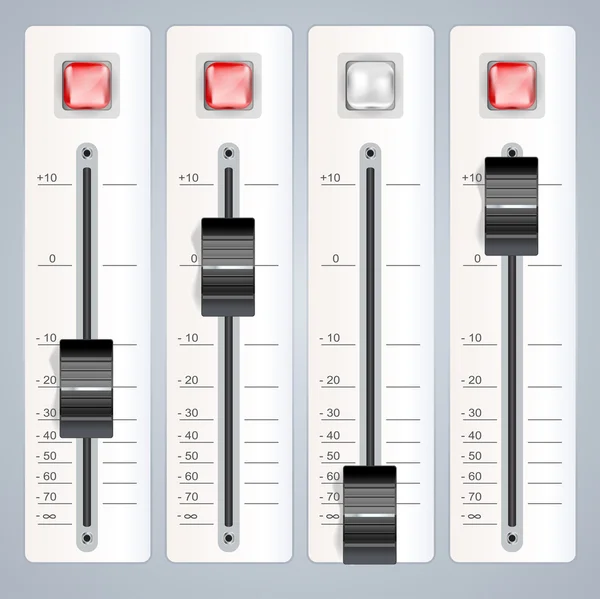 Console de mixage audio — Image vectorielle
