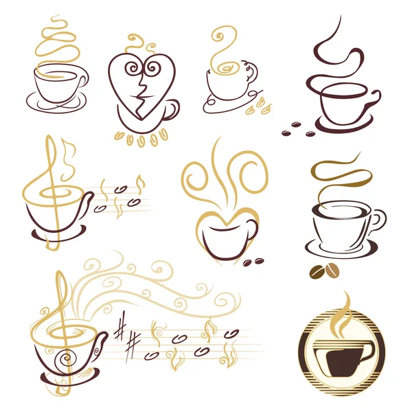 Kaffe kopp symbol — Stock vektor