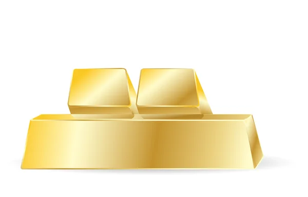 Barras douradas — Vetor de Stock