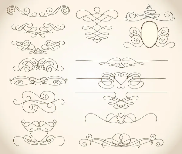 Swirls and frames — Stock Vector