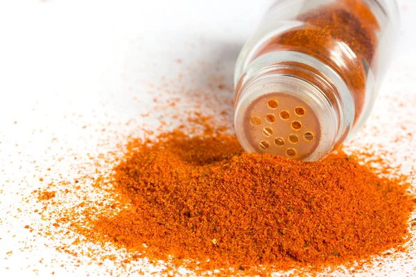 Spices in glass bottle — Stock Photo, Image