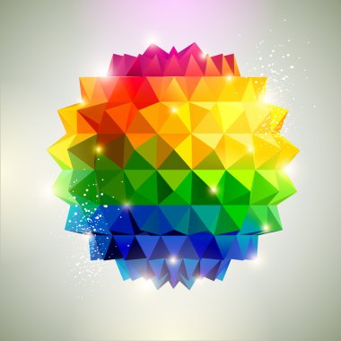 3D Colorful ball. clipart