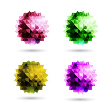 Set colorful balls clipart