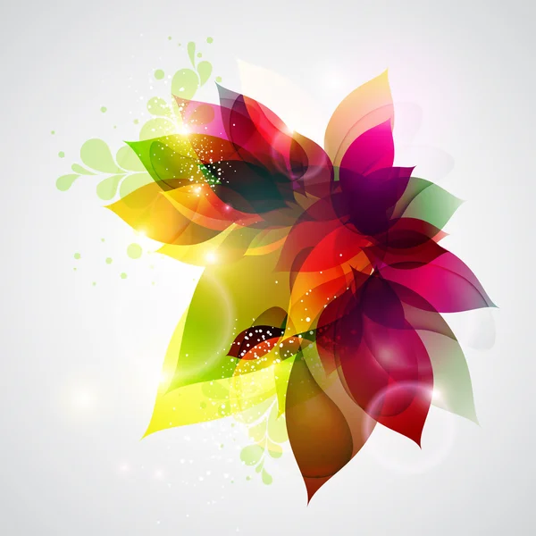 Floral abstracte achtergrond. — Stockvector
