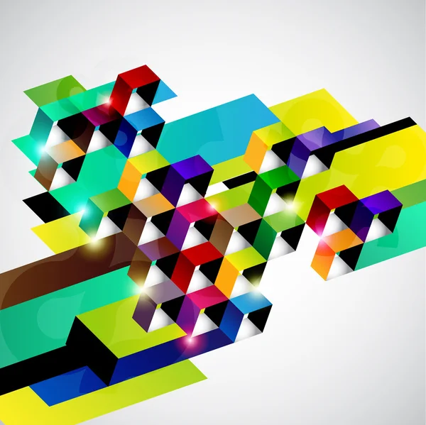 Fond coloré géométrique — Image vectorielle