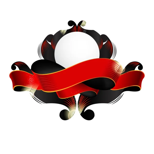 Grunge bannière rouge — Image vectorielle