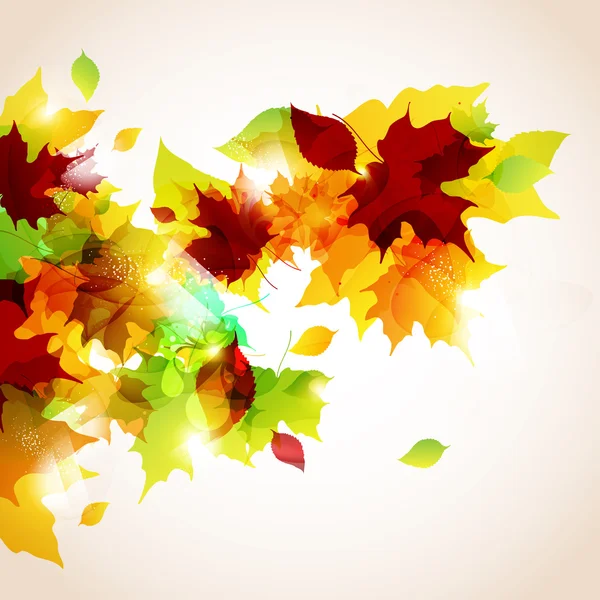 Herbstlicher gelber Hintergrund. — Stockvektor