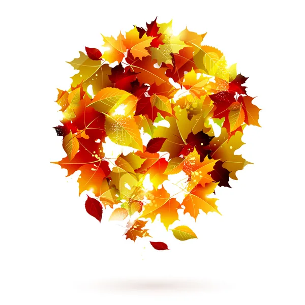 Herbstgelber Ball — Stockvektor
