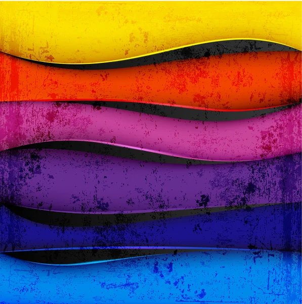 Lignes abstraites colorées — Image vectorielle