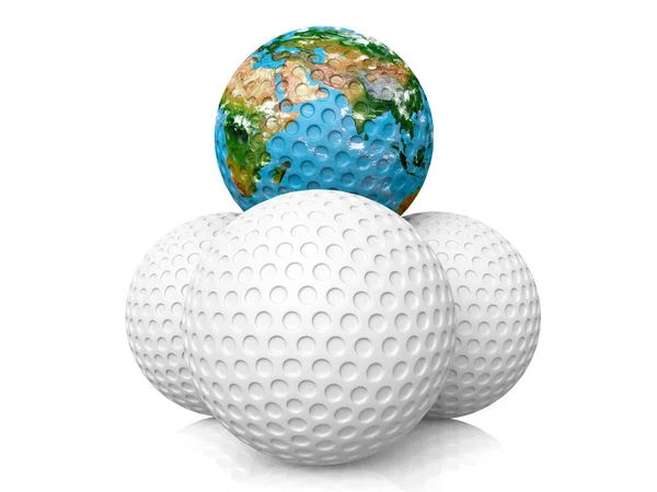 Pelotas de golf Imágenes de stock libres de derechos